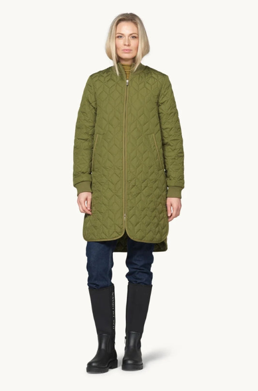 Long Padded Quilt Jacket