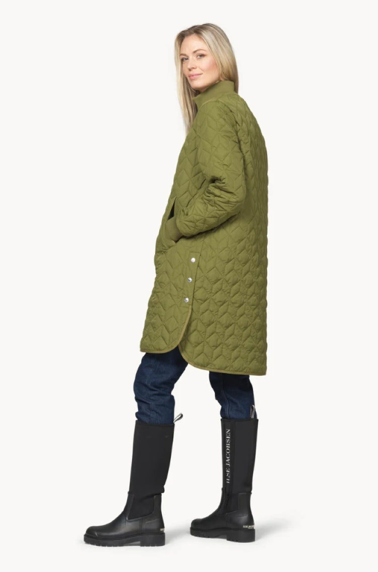 Long Padded Quilt Jacket