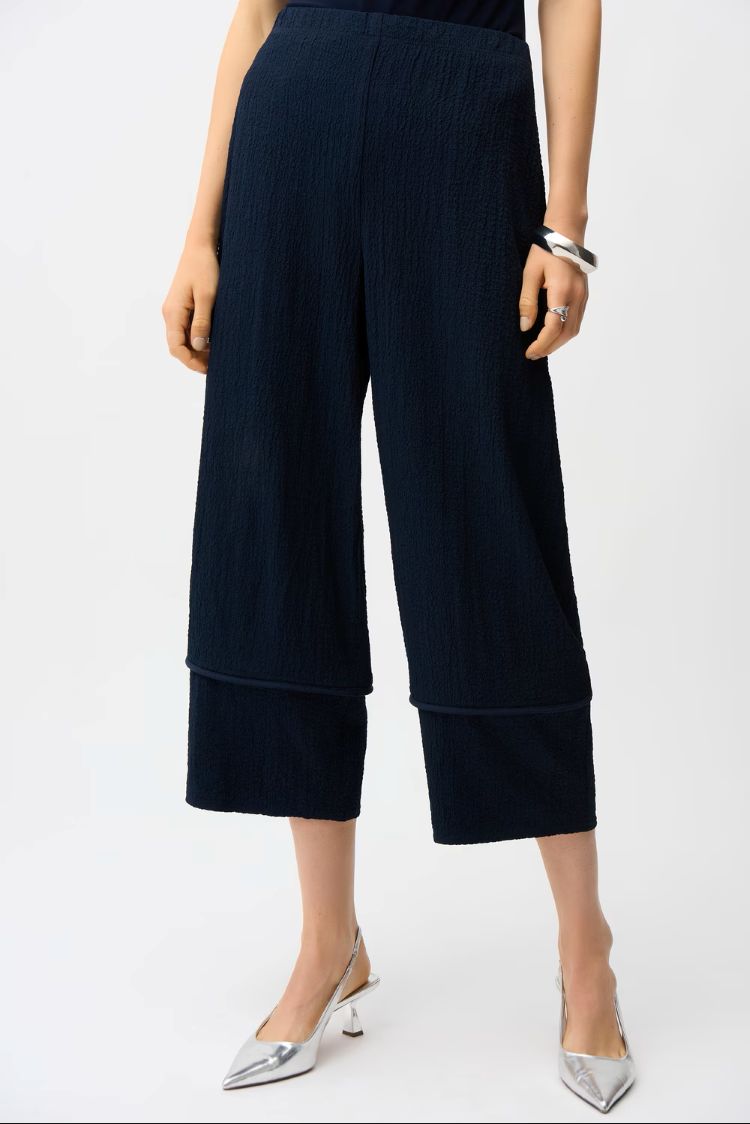 Cropped Wide Leg Trousers