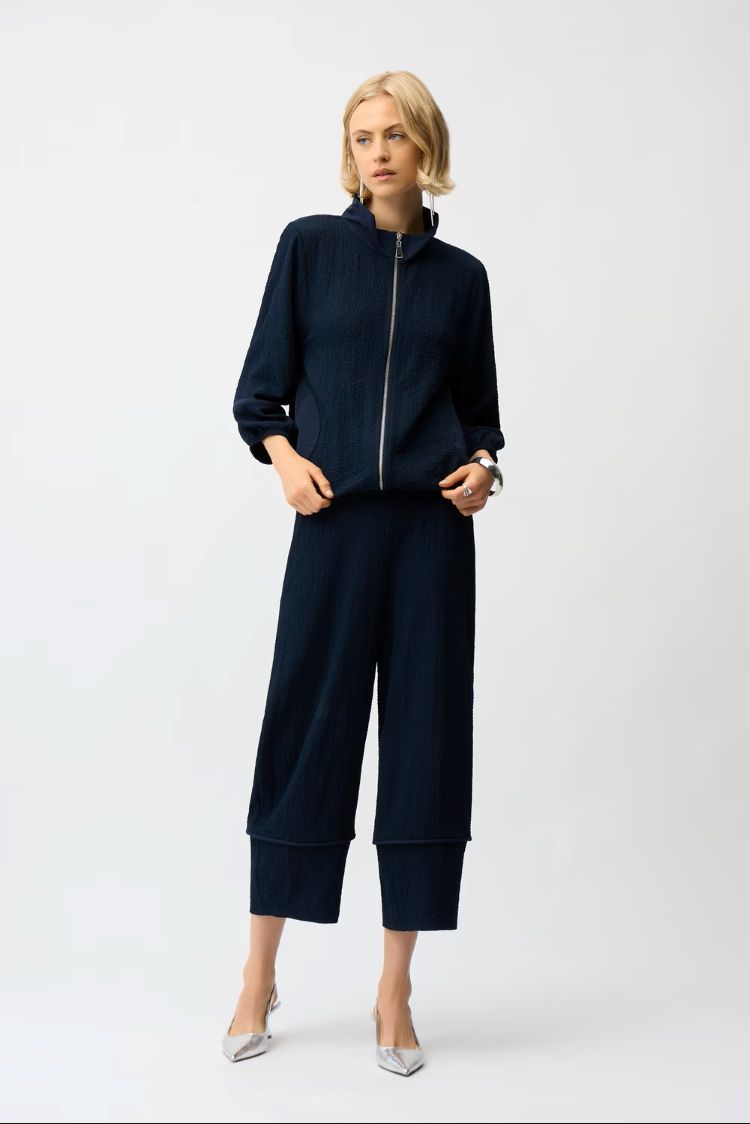 Cropped Wide Leg Trousers