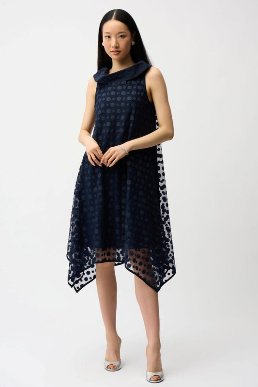 Trapeze Polka Dot Dress