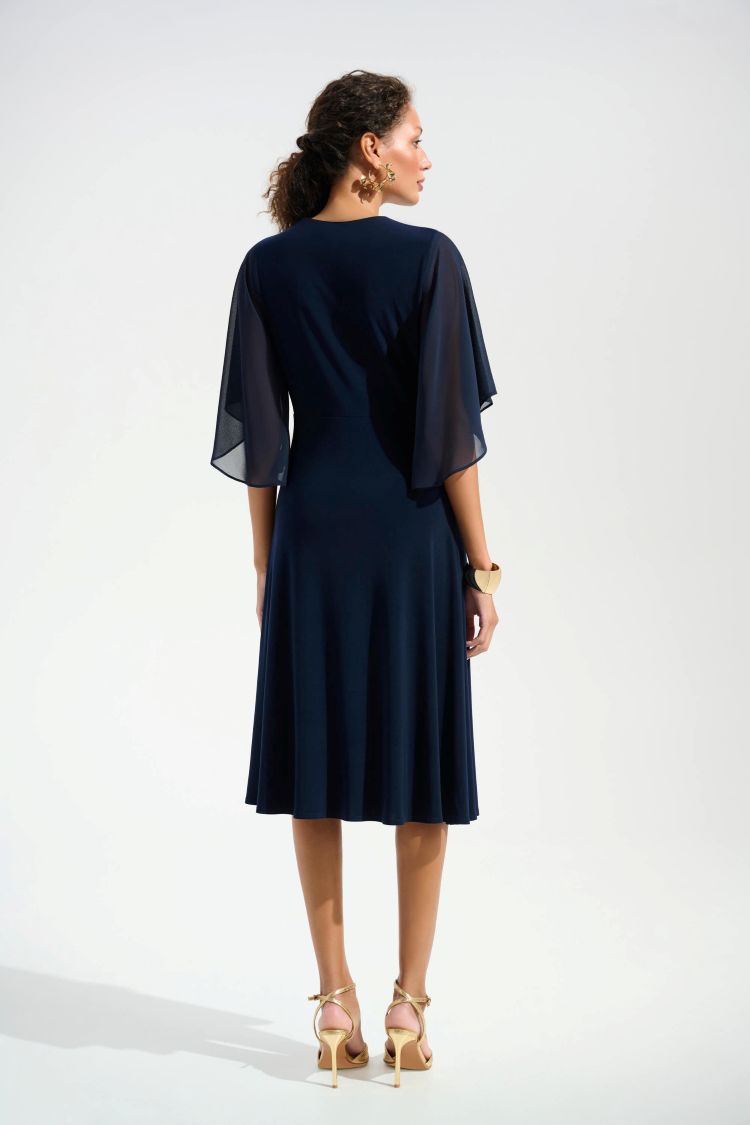 Knee Length Wrap Dress
