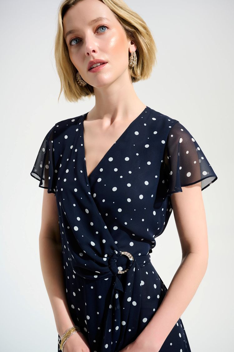 Polka Dot Wrap Dress