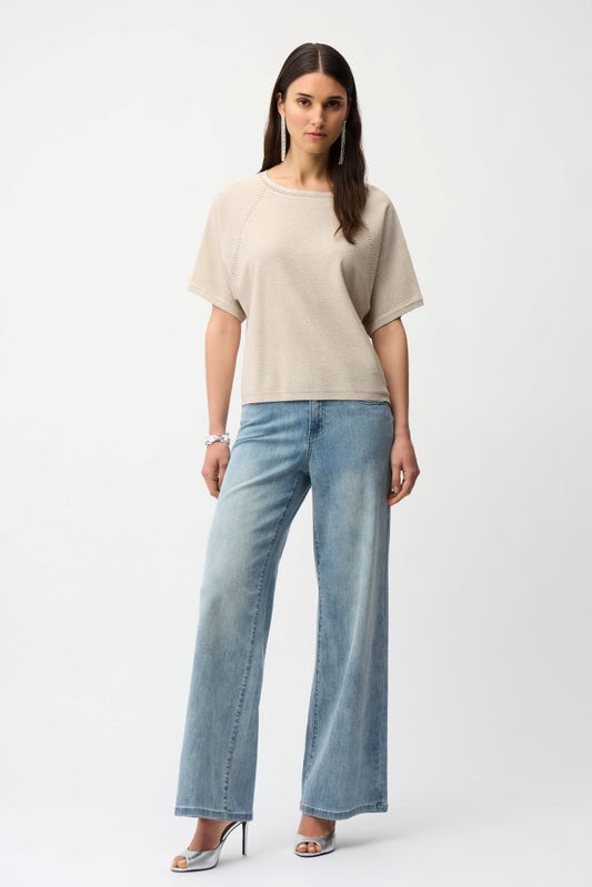 Jewel Crew Neck Pullover