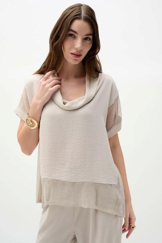Cowl Neck Boxy Top