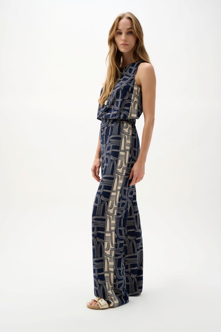 Geometric Wide Leg Pant