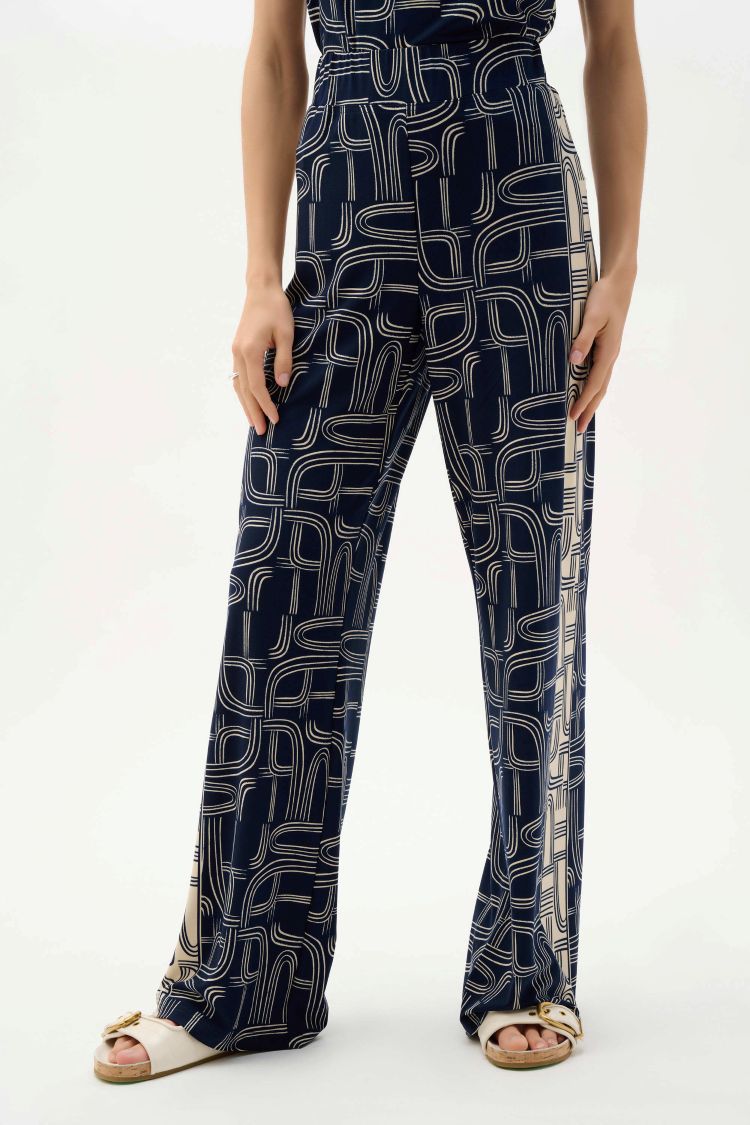 Geometric Wide Leg Pant