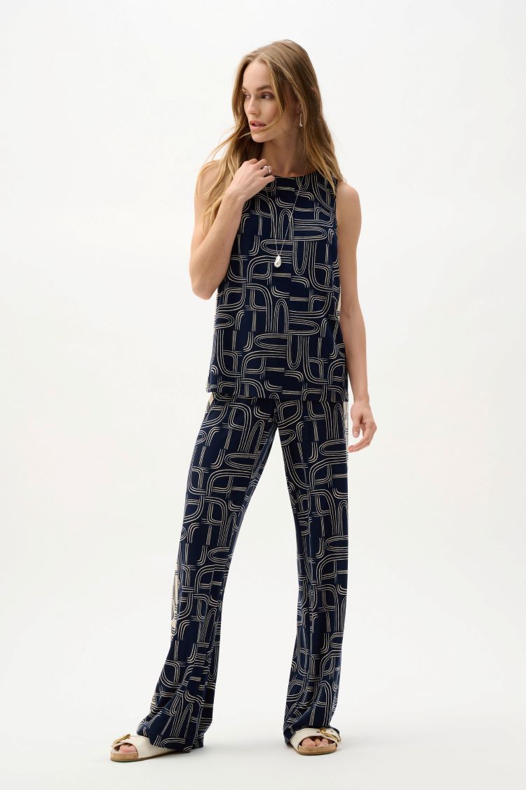 Sleeveless Geometric Top