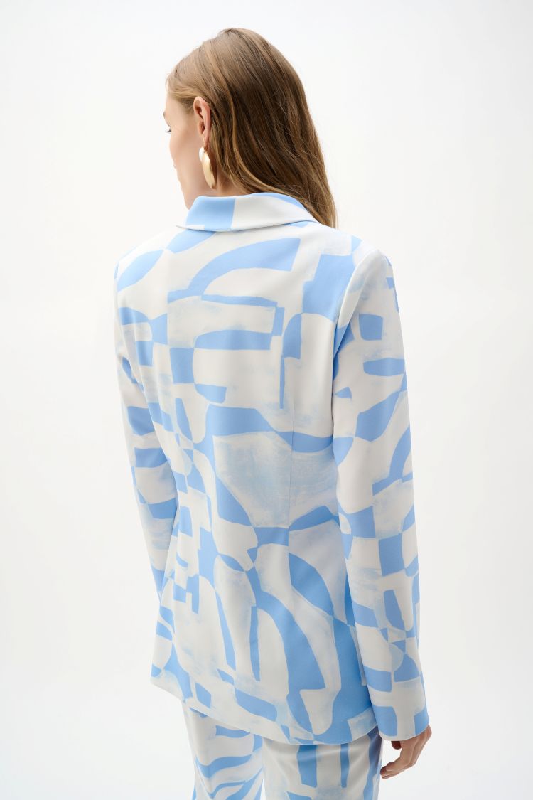 Geometric Print Blazer