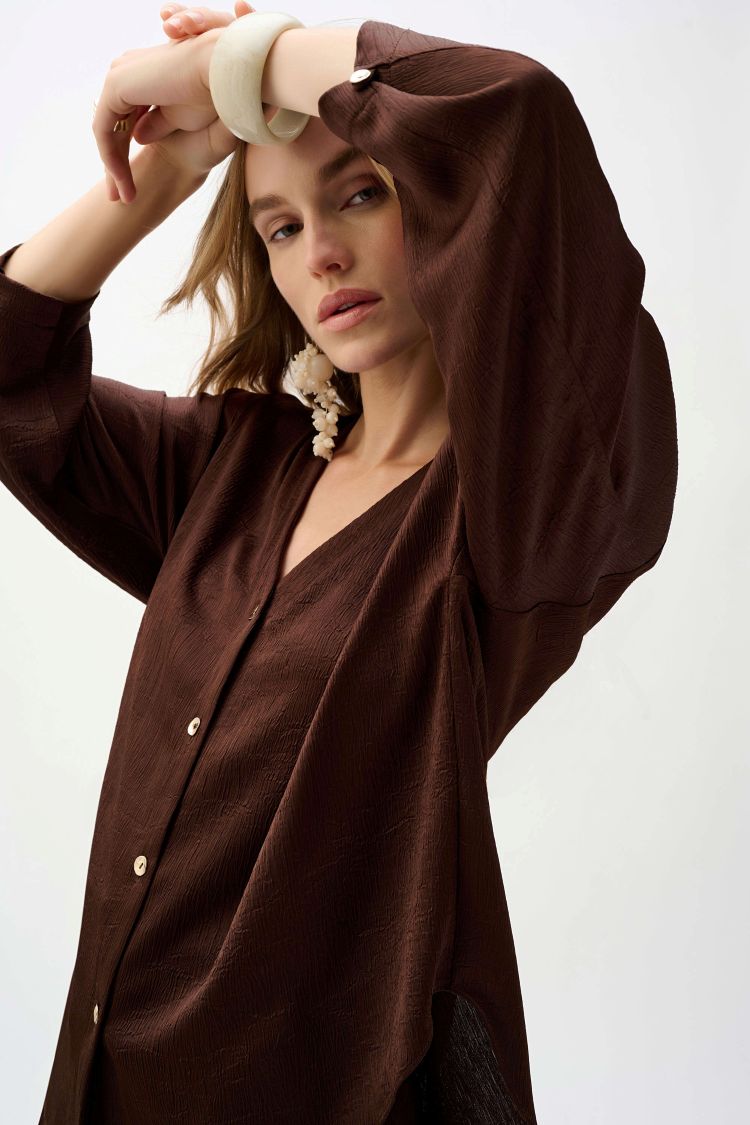 Satin Top With Dolman Sleeves