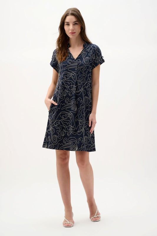 Abstract Print Dress