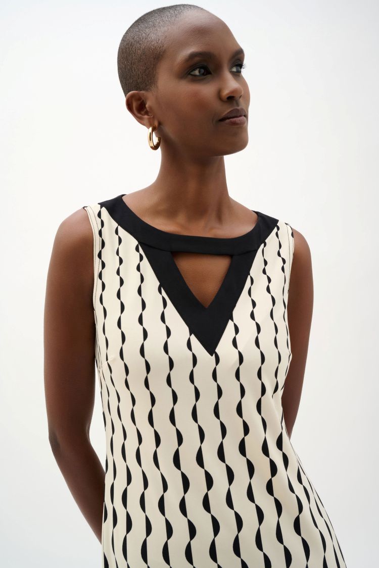 Silky Geometric Dress