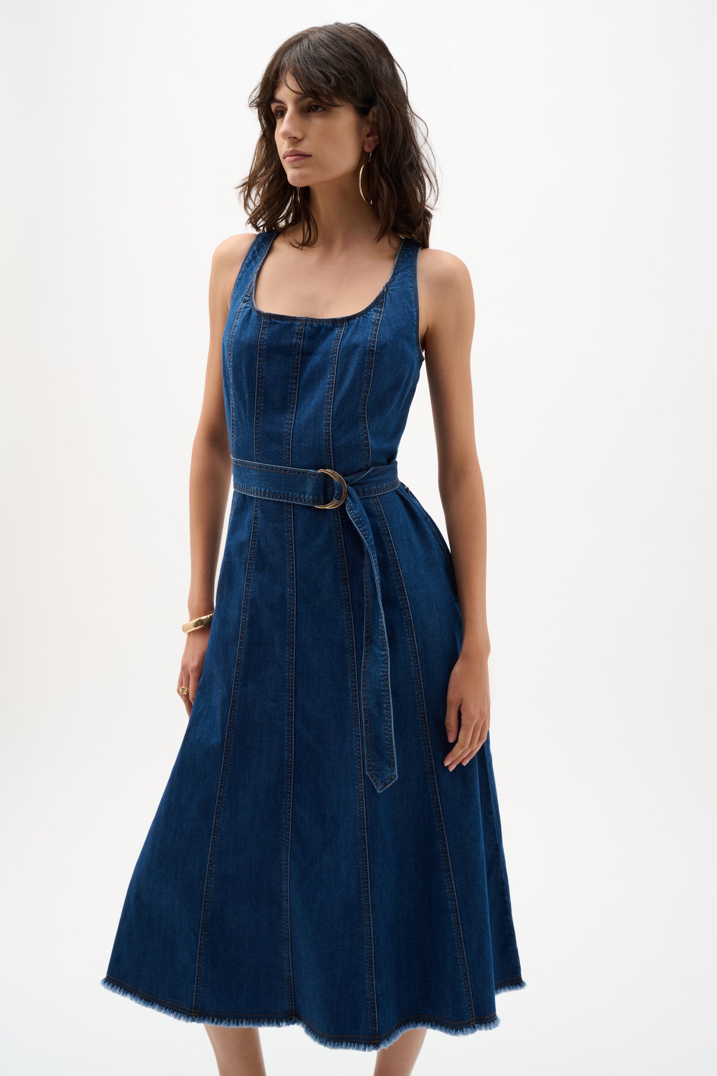 Denim Flare Dress