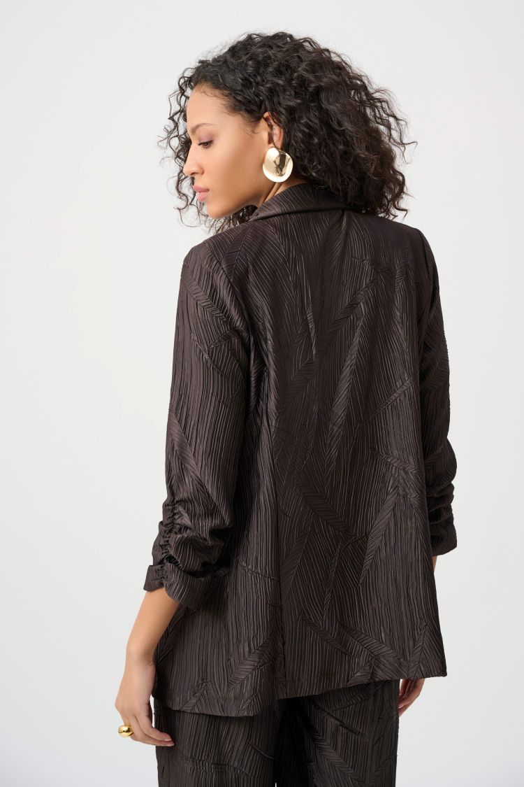 Pleated Satin Blazer