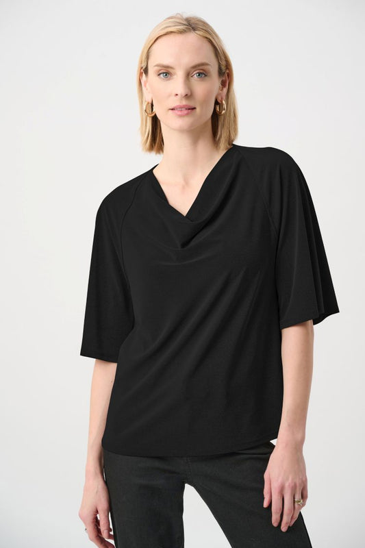 Silky Cowl Neck Top