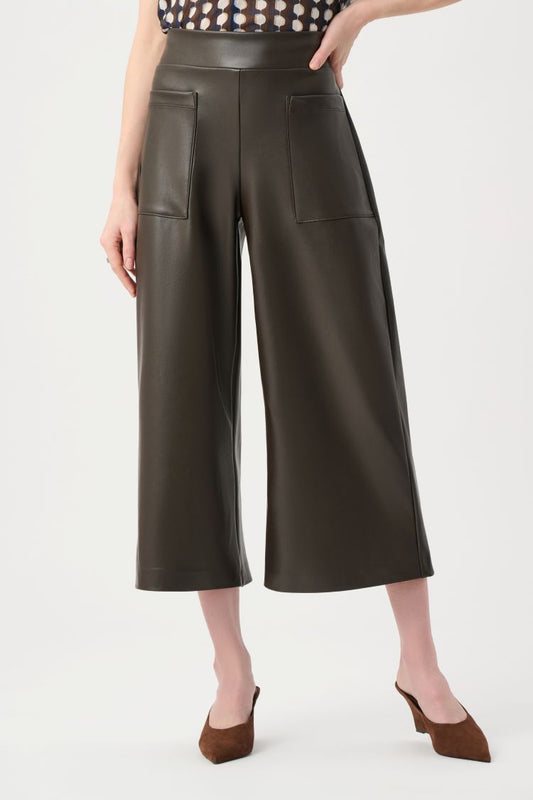 Leatherette Pull On Pants