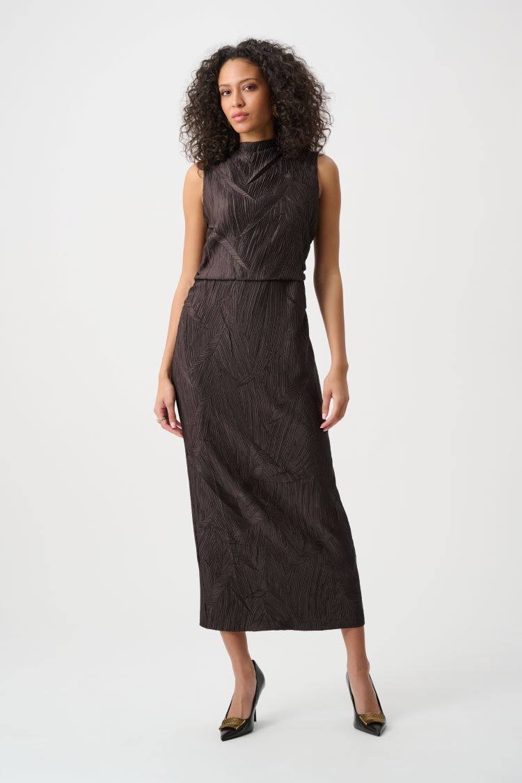 Textured Pleated Dress