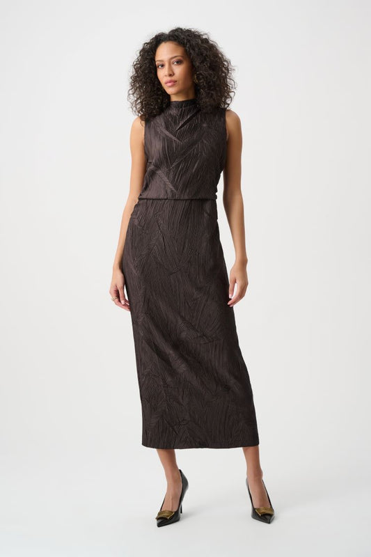 Textured Pleated Dress