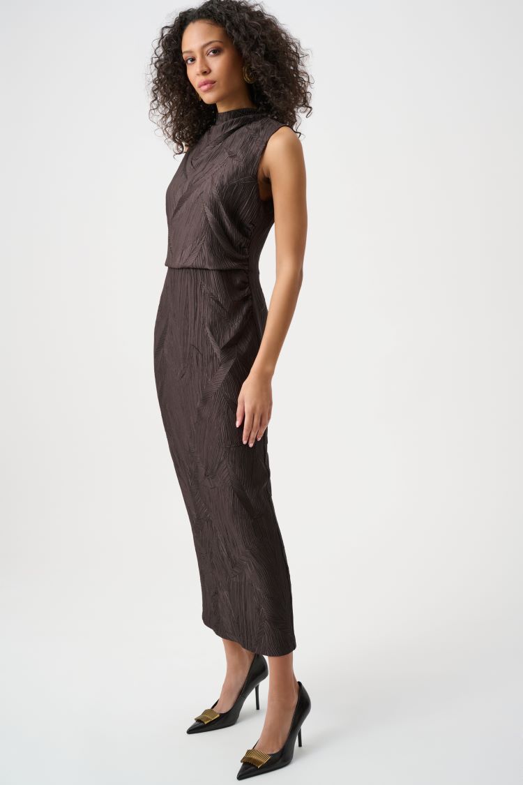 Textured Pleated Dress