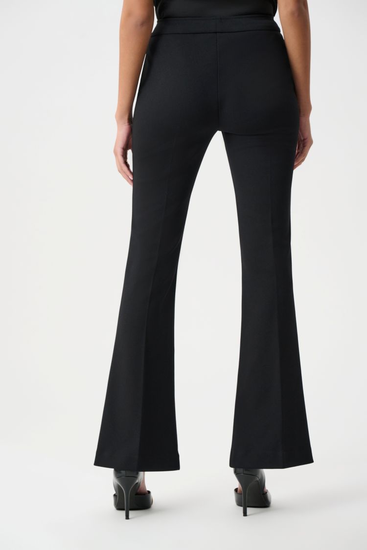 Flared Pull On Crepe Pants