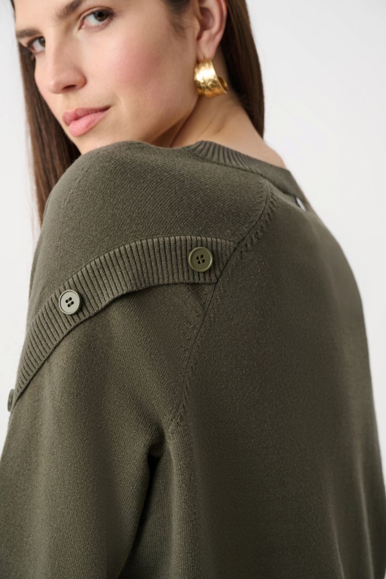 Button Shoulder Pullover