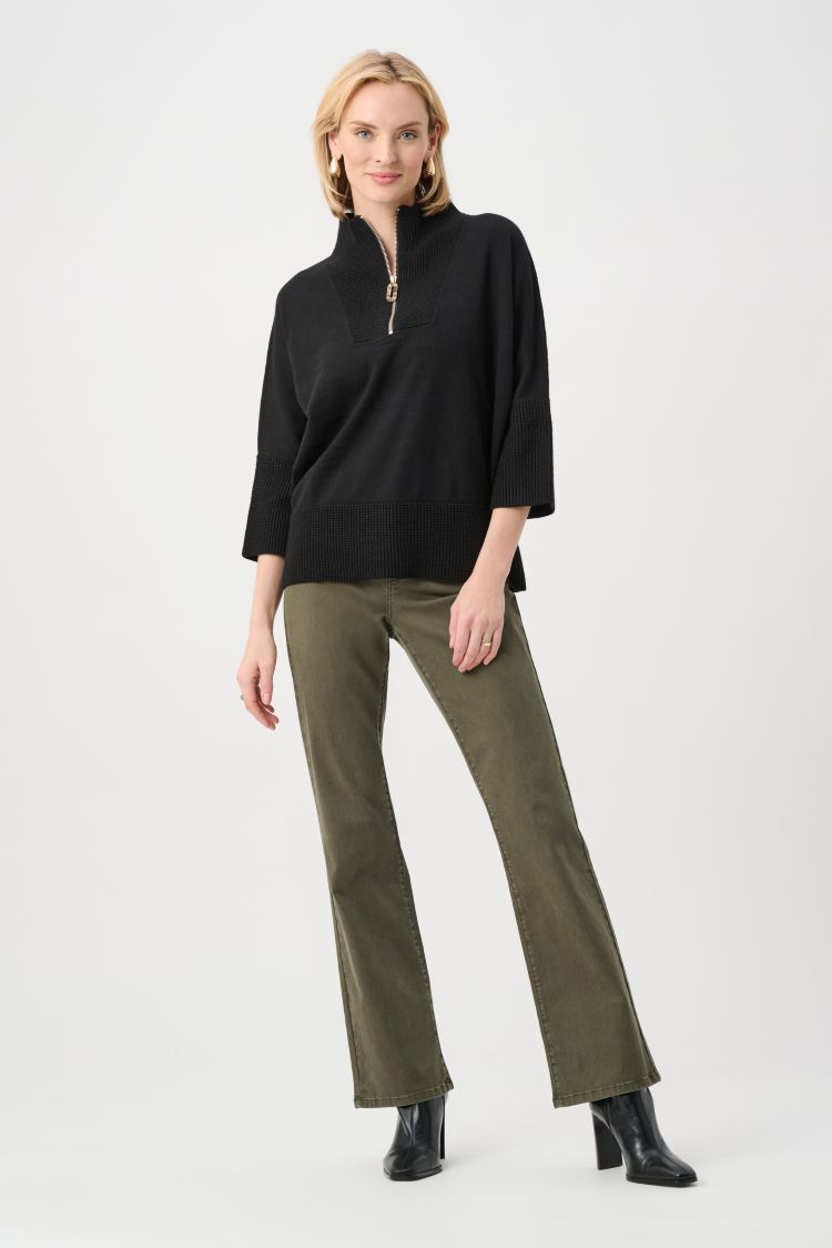 Half Zip Funnel Neck Sweater