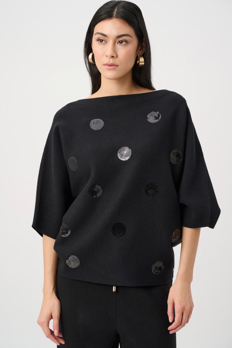 Boxy Polka Dot Sweater