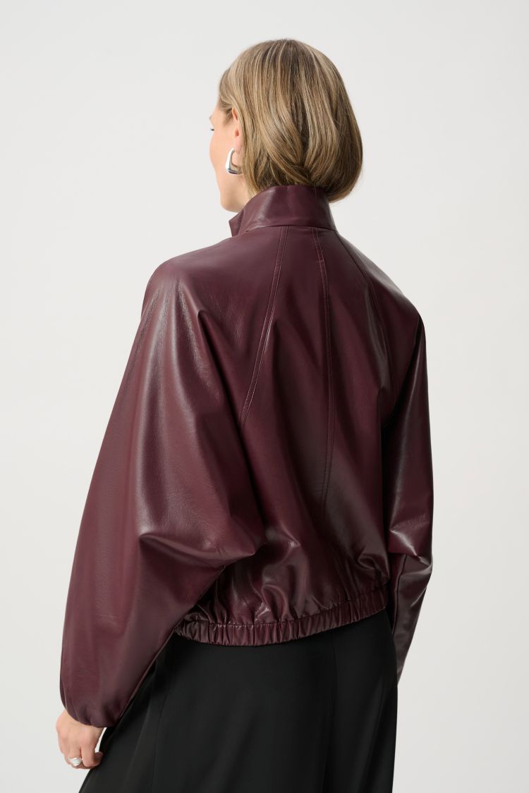 Mock Neck Bomber Jacket