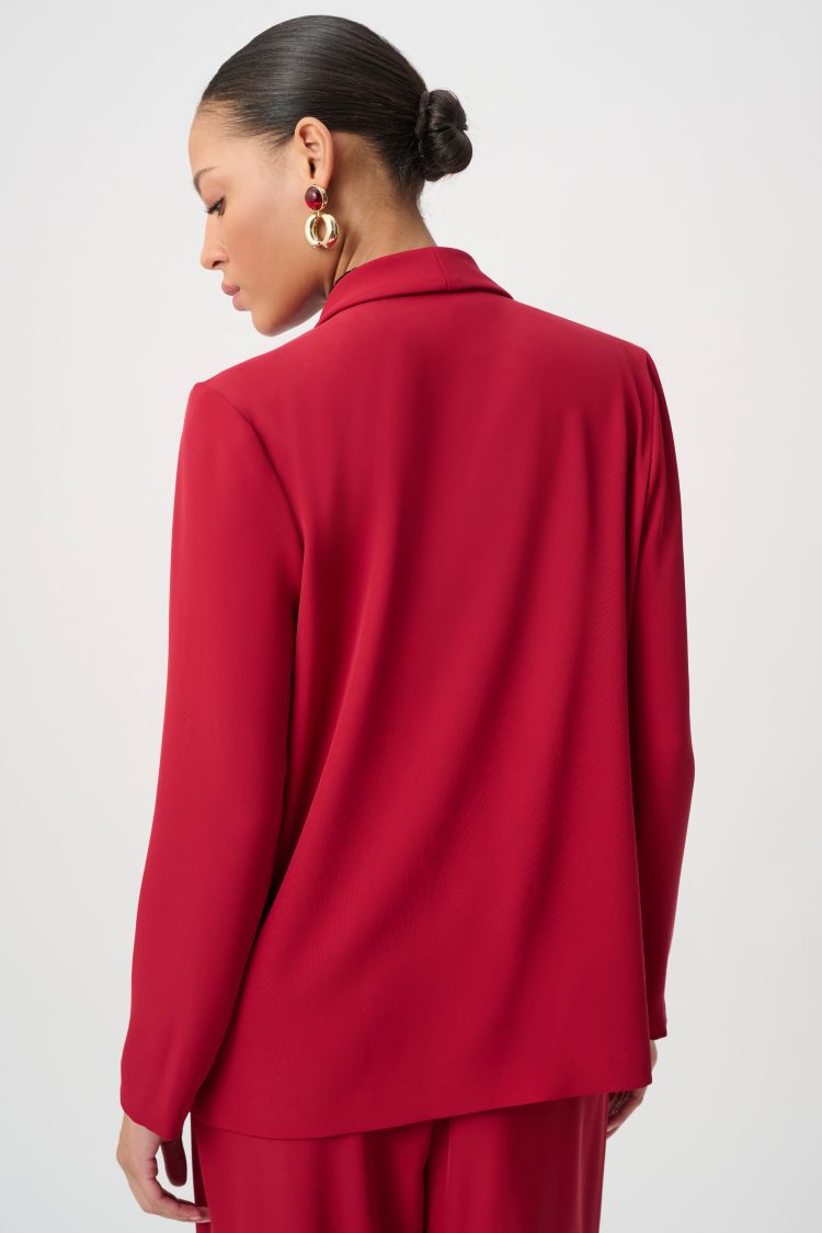 Joseph Ribkoff Jewel Button Shawl Collar Blazer