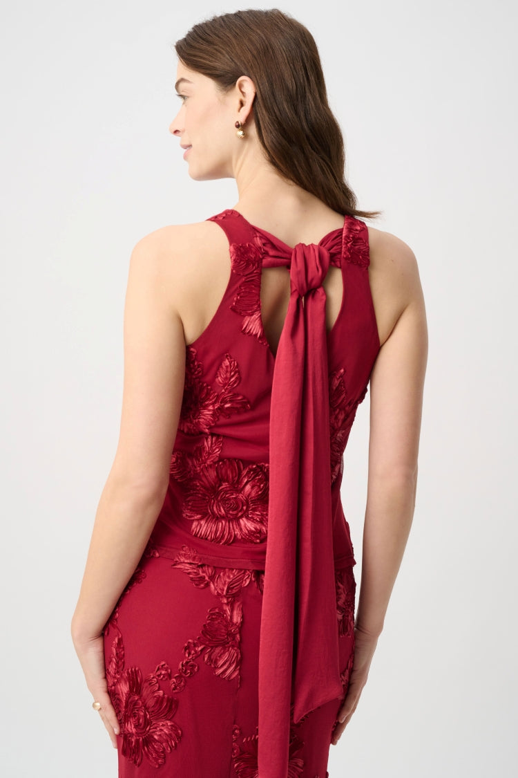 Joseph Ribkoff Applique Knit Sleeveless Top