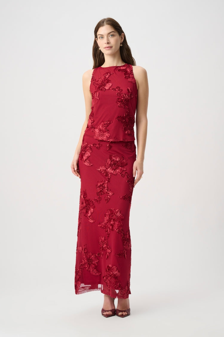 Joseph Ribkoff Applique Knit Sleeveless Top