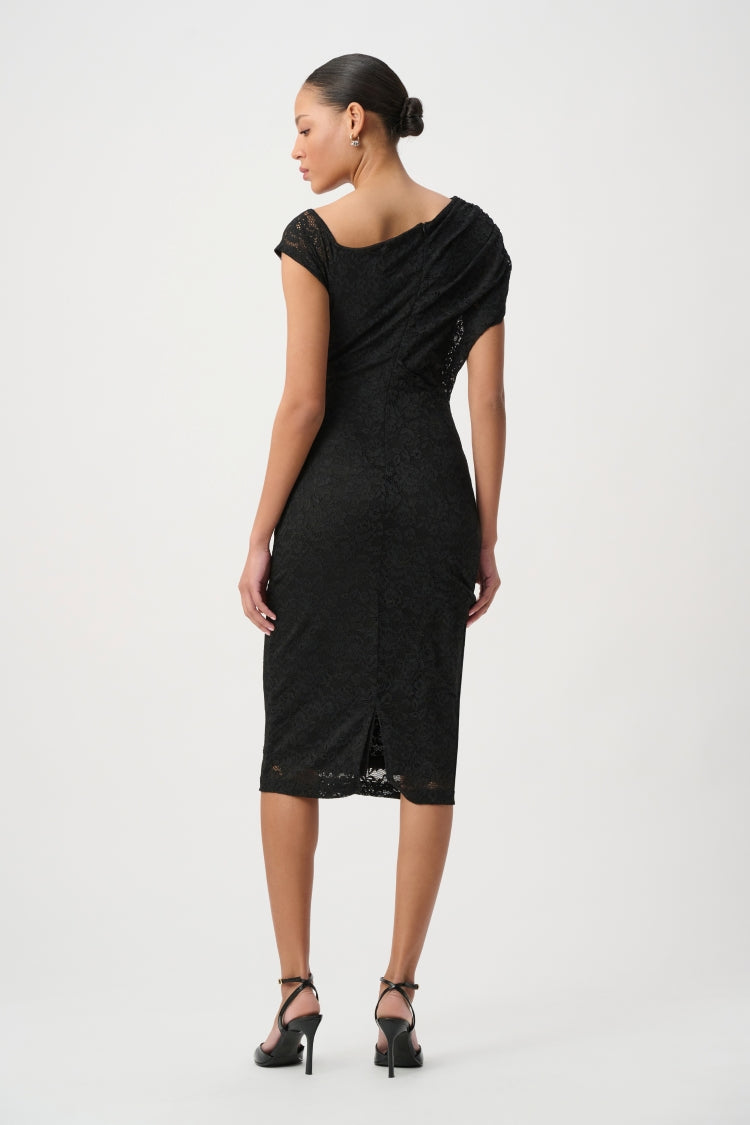 Joseph Ribkoff Lace Off-Shoulder Sheath Dress