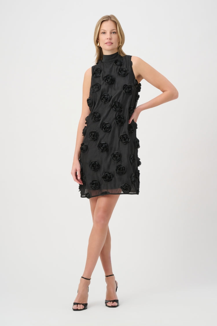 Joseph Ribkoff 3D Floral Trapeze Dress