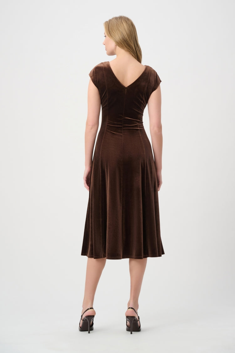 Joseph Ribkoff Velvet Fit & Flare Dress