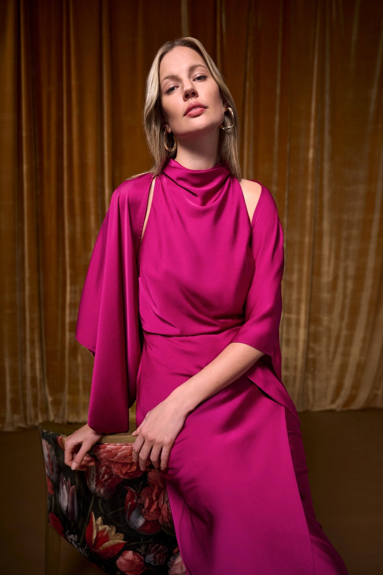 Joseph Ribkoff Satin Poncho Cover-Up