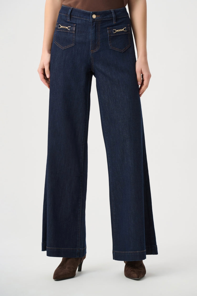 Joseph Ribkoff Featherweave Palazzo Jeans