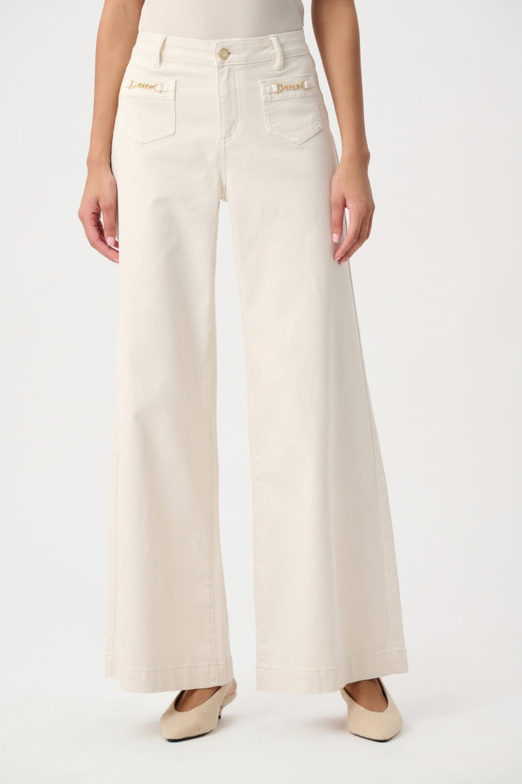 Joseph Ribkoff Featherweave Palazzo Jeans