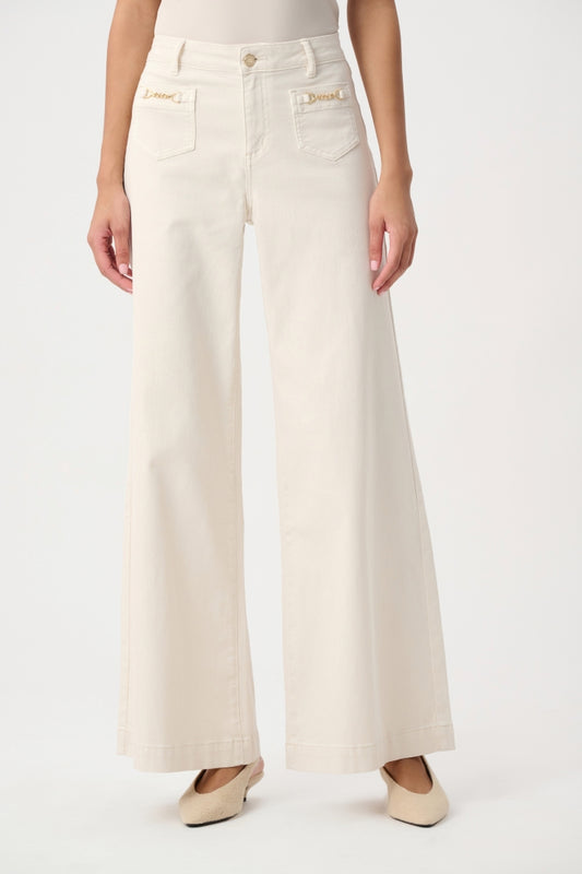 Joseph Ribkoff Featherweave Palazzo Jeans