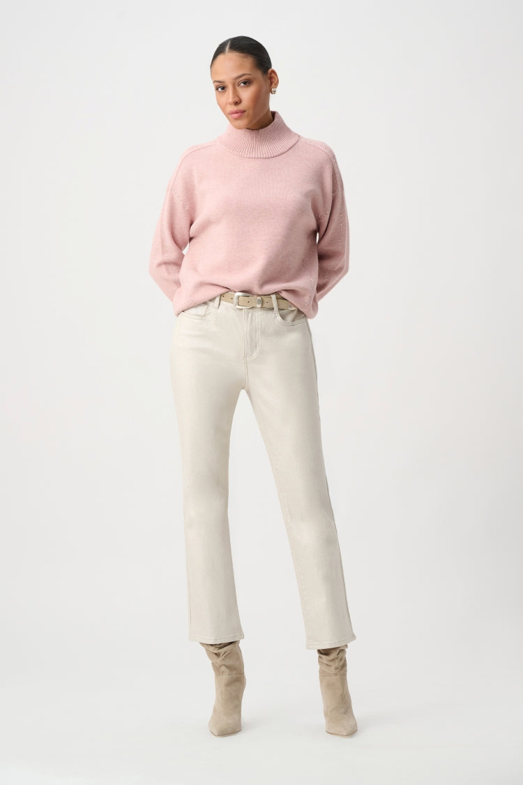 Joseph Ribkoff Metallic Straight Leg Jeans
