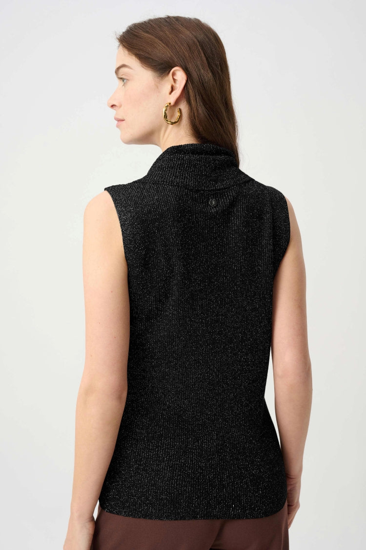 Joseph Ribkoff Metallic Cowl Neck Top