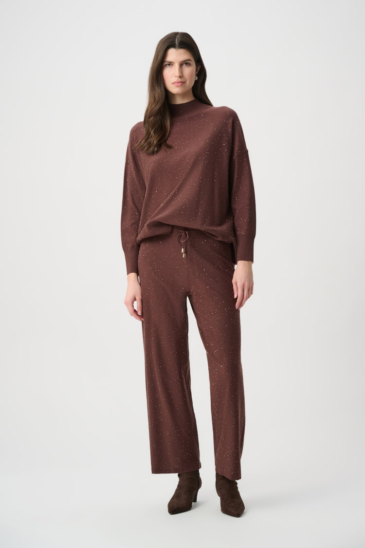 Joseph Ribkoff Sequin Knit Culotte Pants