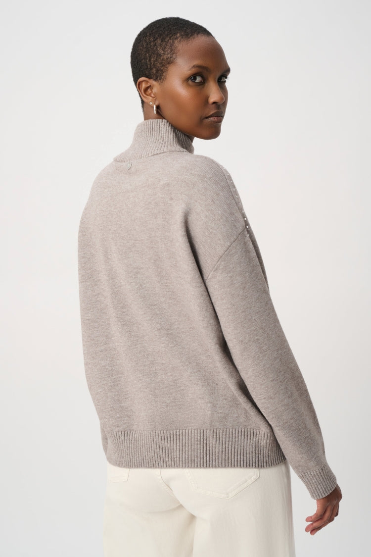 Joseph Ribkoff Embellished Turtleneck Sweater