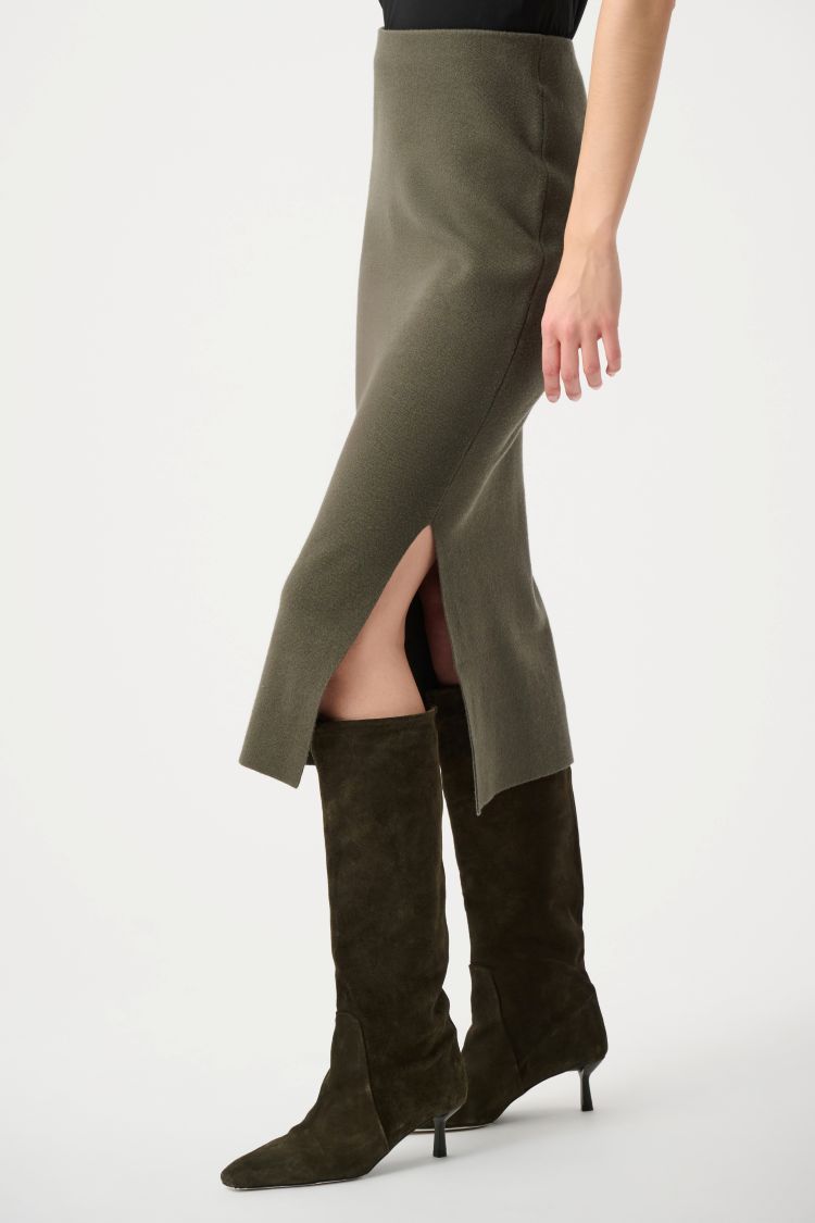 Minimalist High-rise Midi Skirt