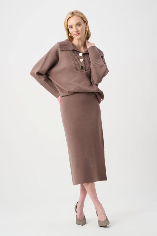 Minimalist High-rise Midi Skirt