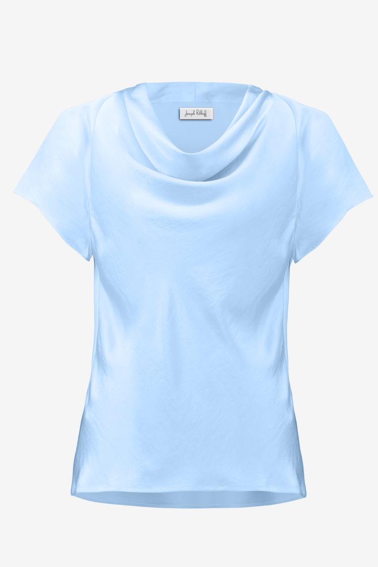 Cowl Neck Satin Blouse
