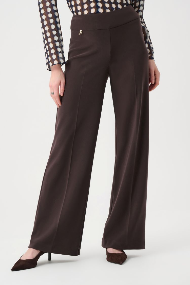 Silky Wide Leg Pull-On Pants