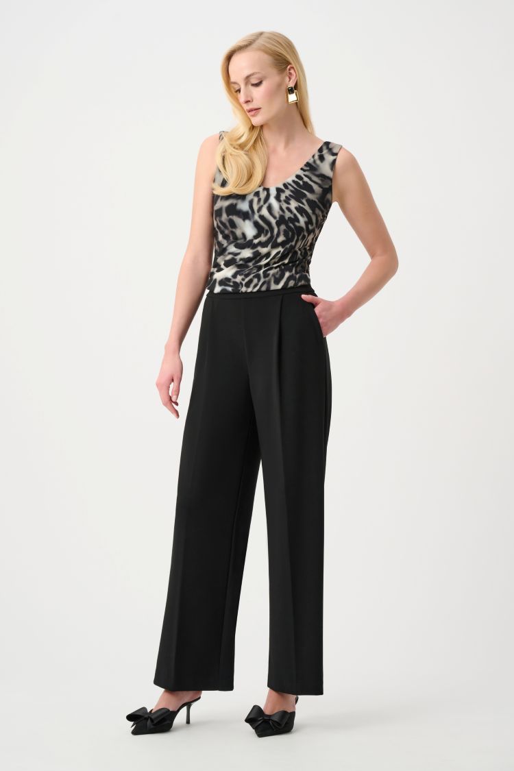 Wide Leg Pull On Pants