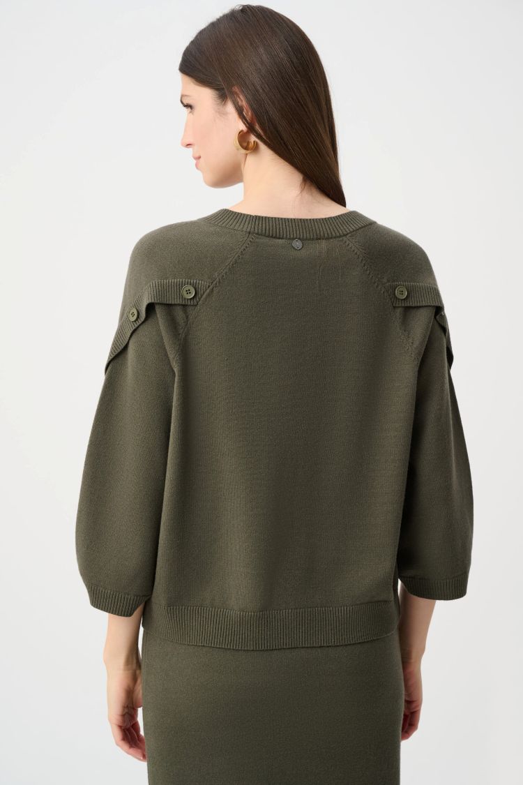 Button Shoulder Pullover