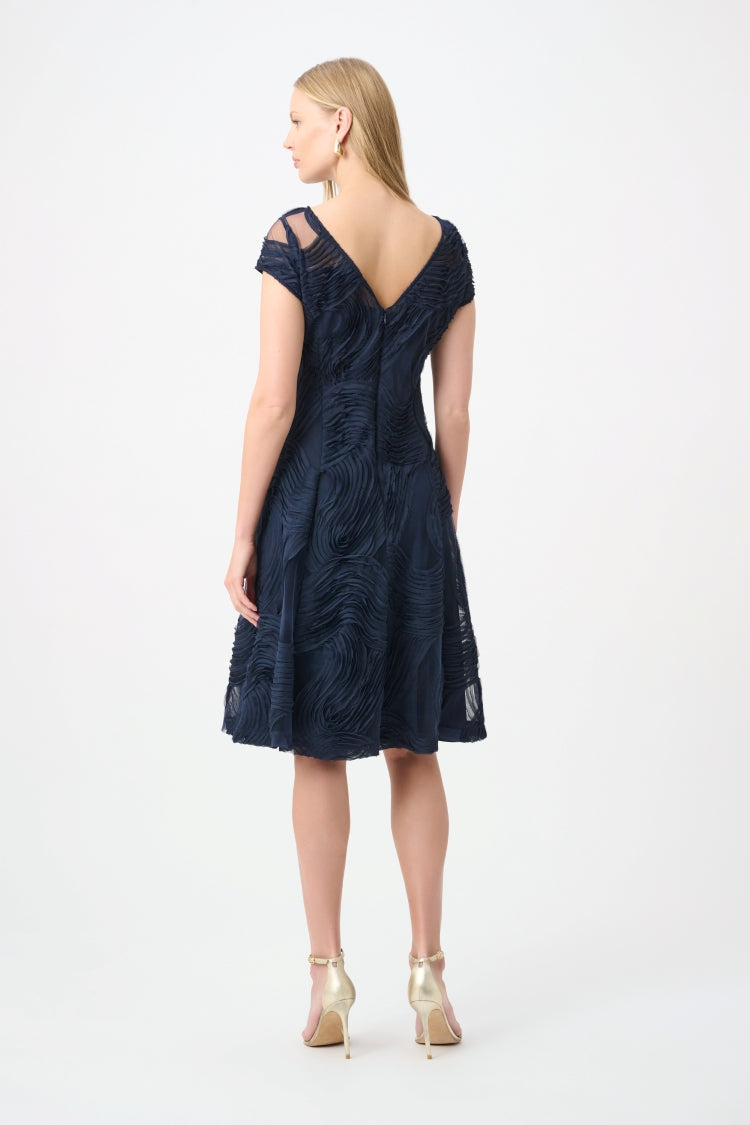 Joseph Ribkoff Ruched A-Line Dress