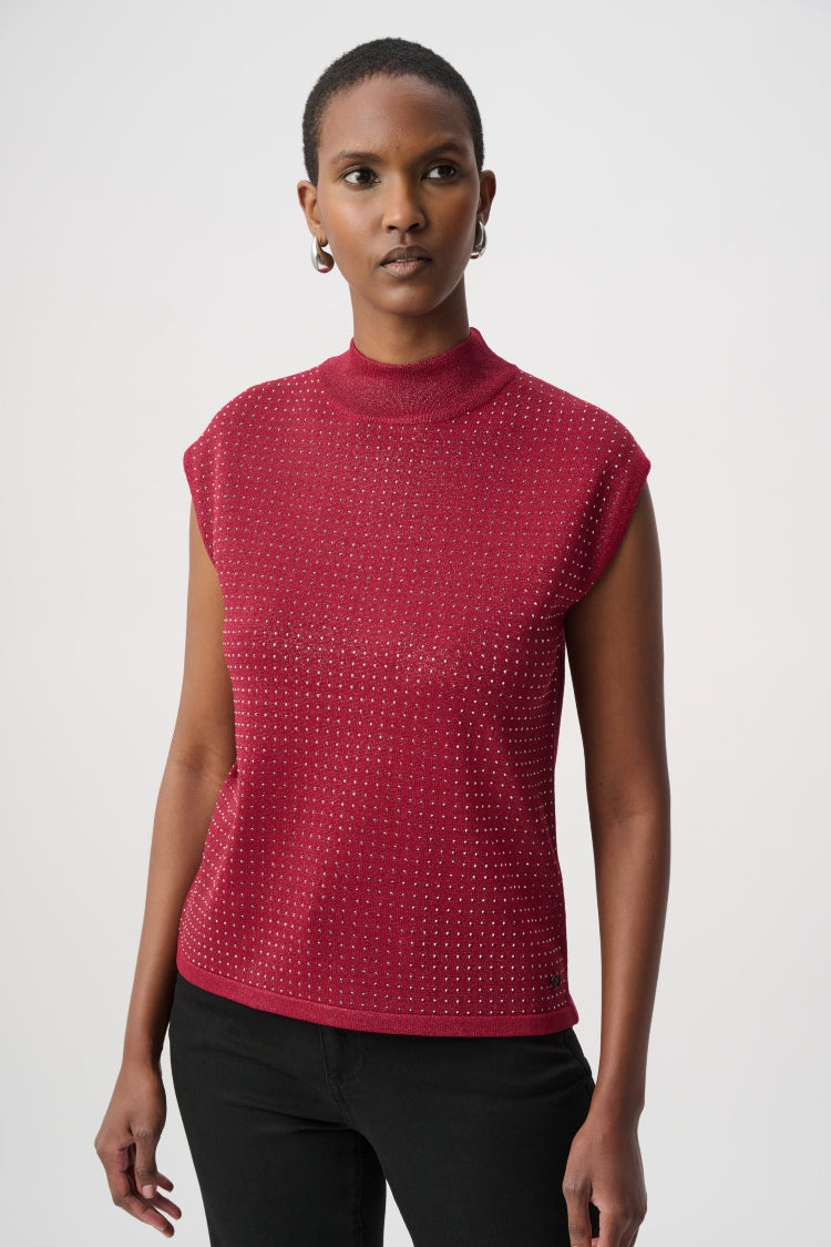 Joseph Ribkoff Jewel Embellished High Neck Top